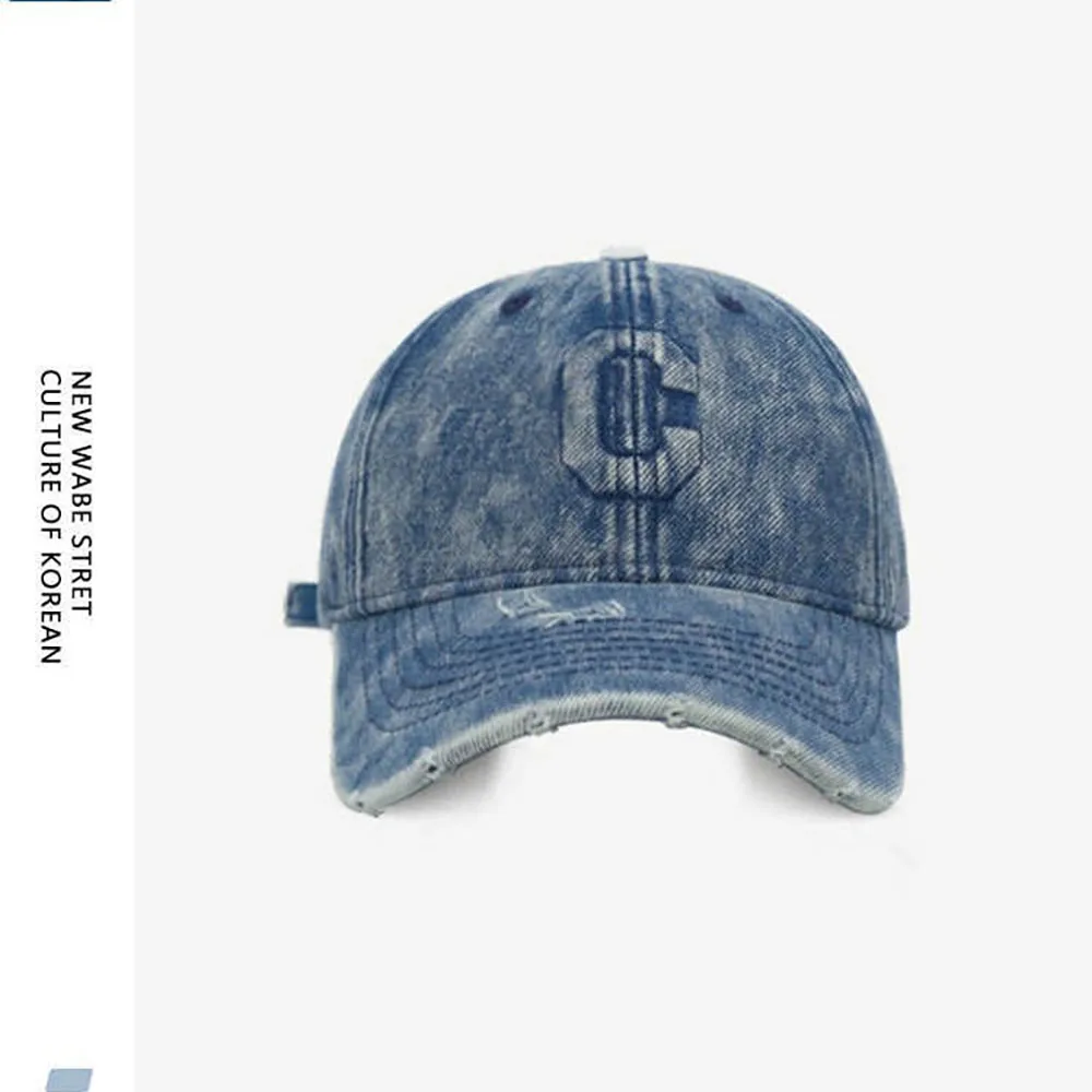 Classic letter C baseball cap classic print hiking fishing y2k fun hip-hop hat couple women's street wear sun hat