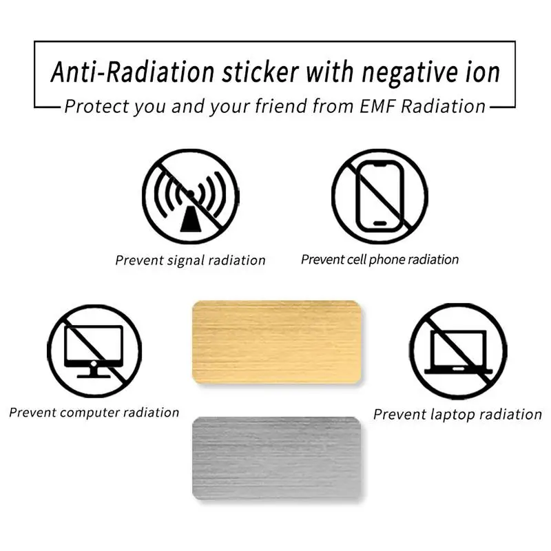 Tanie Promieniowanie naklejka ochronna jony ujemne redukcja EMF osłona przed promieniowaniem sklep
