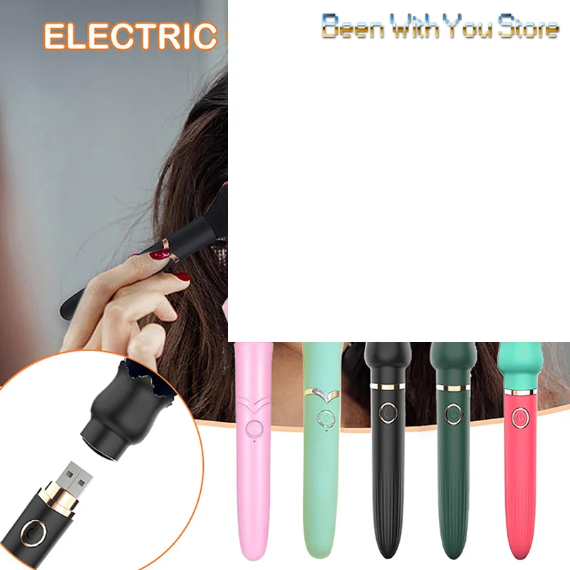 Electric Cosmetic Brush Foundation Blush Loose Powder Brush Beauty Tools Washable Vibration Rechargeable Makeup Brush Tools