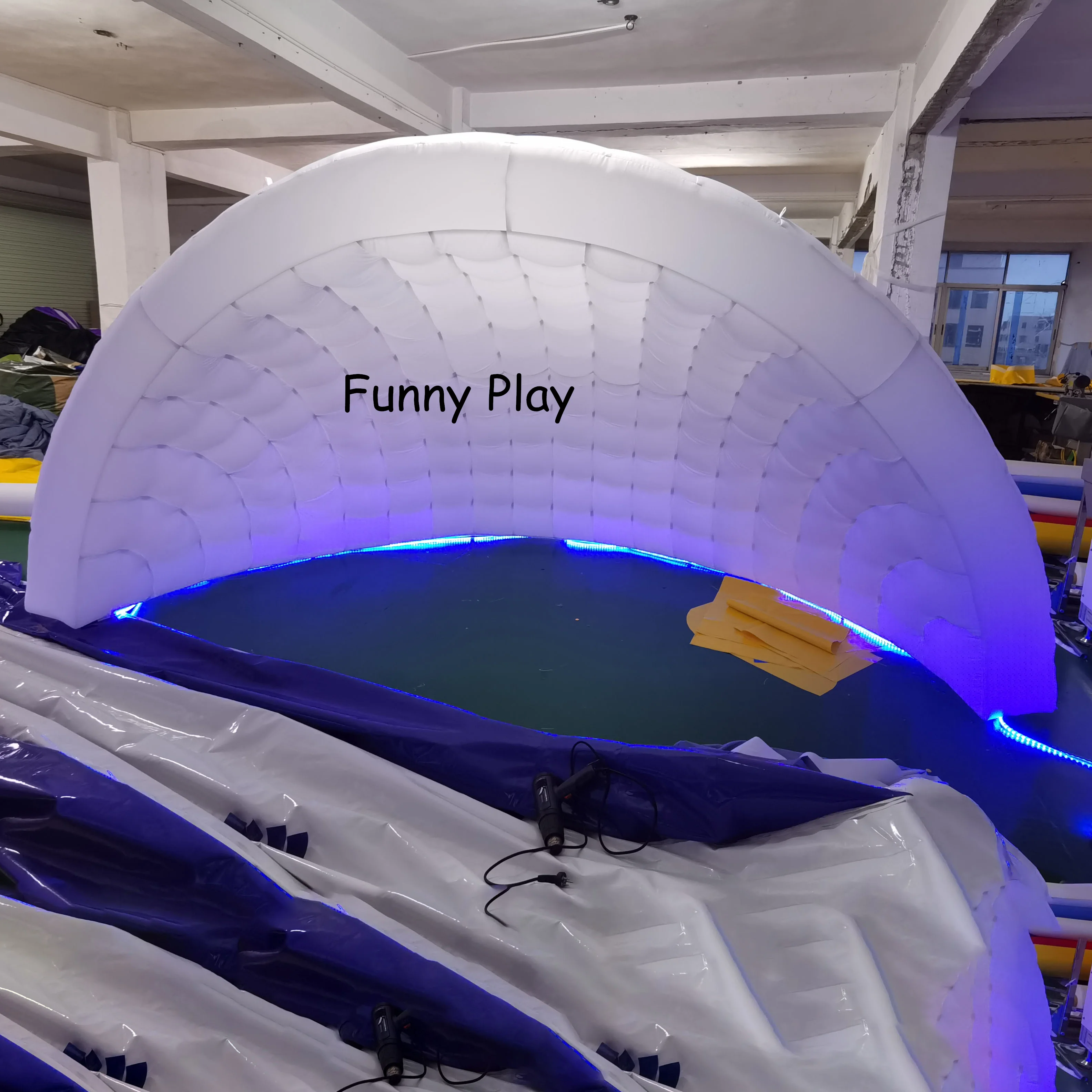 

3.5m portable inflatable luna dome tent,igloo tentage,trade show pod booth for personal concert and car cover