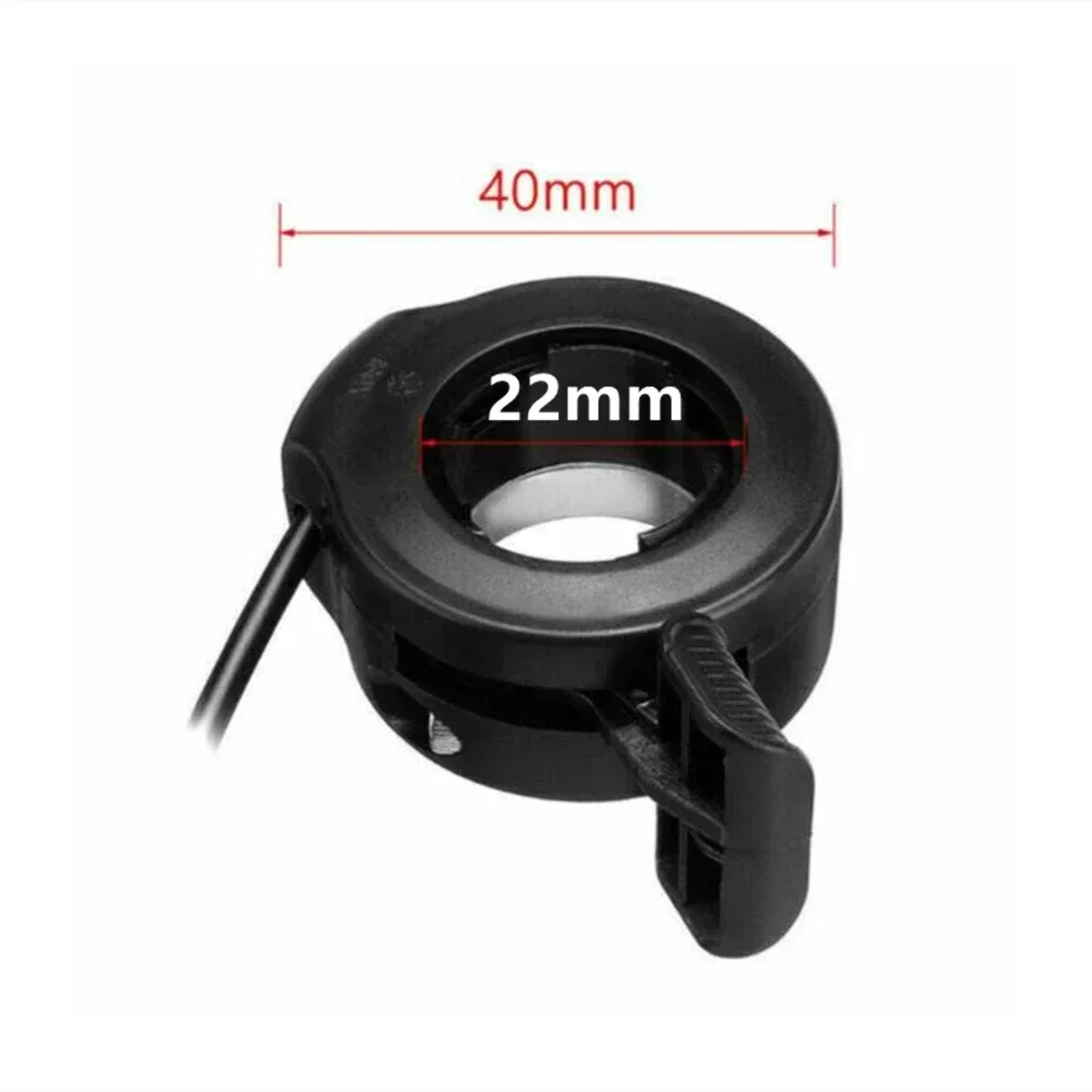 Electric Bike & Scooter Thumb Trigger Throttle - Black, 160cm Cable