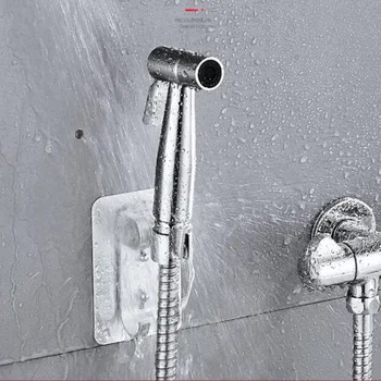 มือห้องน้ํา bidet Sprayer ปืนชุดสแตนเลสสตีลฤดูใบไม้ผลิท่อ ass clean Anal ก๊อกน้ํามือ wc หัวฝักบัวสําหรับทําความสะอาดด้วยตนเอง 2
