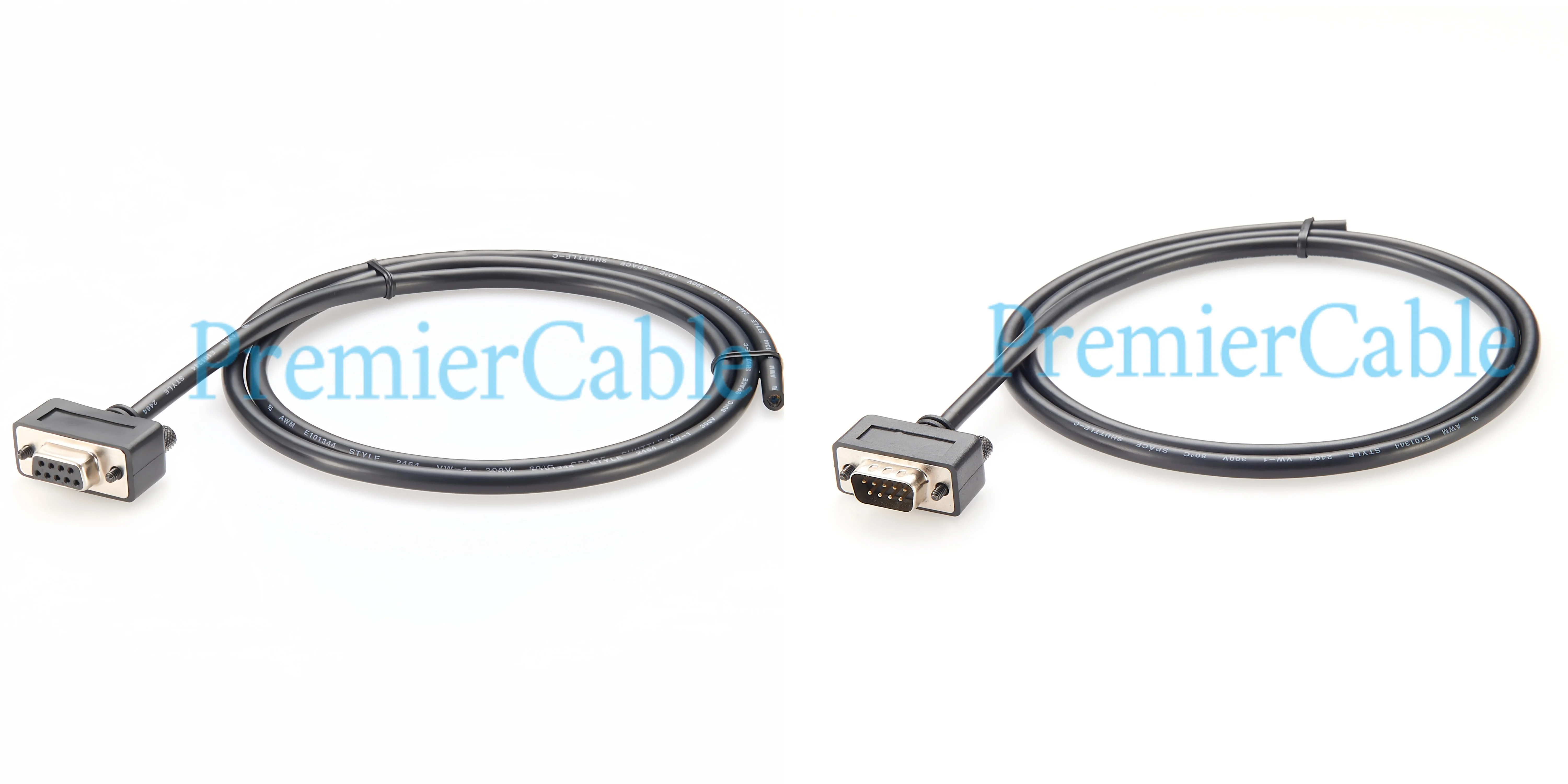Flaches DB9 RS232 Serielles Adapterkabel Schlankes Kompaktes D-Sub 9-Pin zu Offenes Ende Konverterkabel für POS-Modems Router Switches – Detail 2