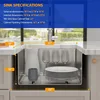 21 Inch Undermount Bar Sink Small Kitchen Sink 16 Gauge Stainless Steel Deep Single Bowl Undermount Sink 5