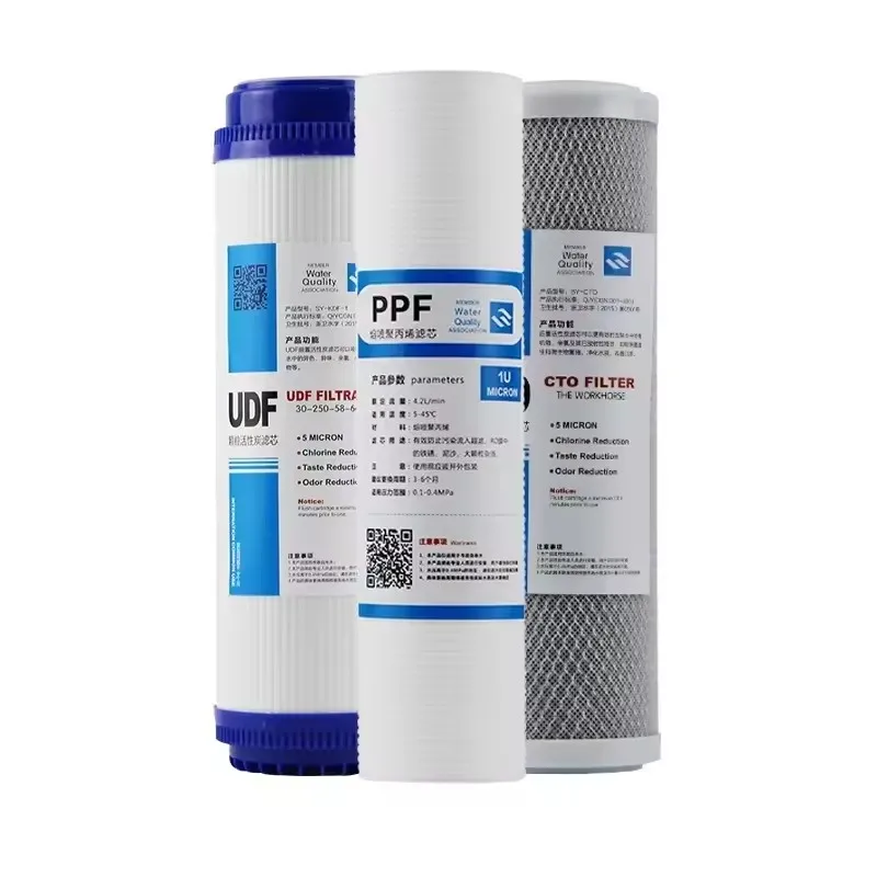 10-inch universal activated carbon PP cotton CTO PPF UDF water filter Water treatment accessories Water filter element