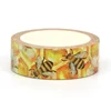 2024 NEW 1PC 10M Decor Hand painted hive with flowers and bees Washi Tape for Scrapbooking Journaling Masking Tape Stationery 2