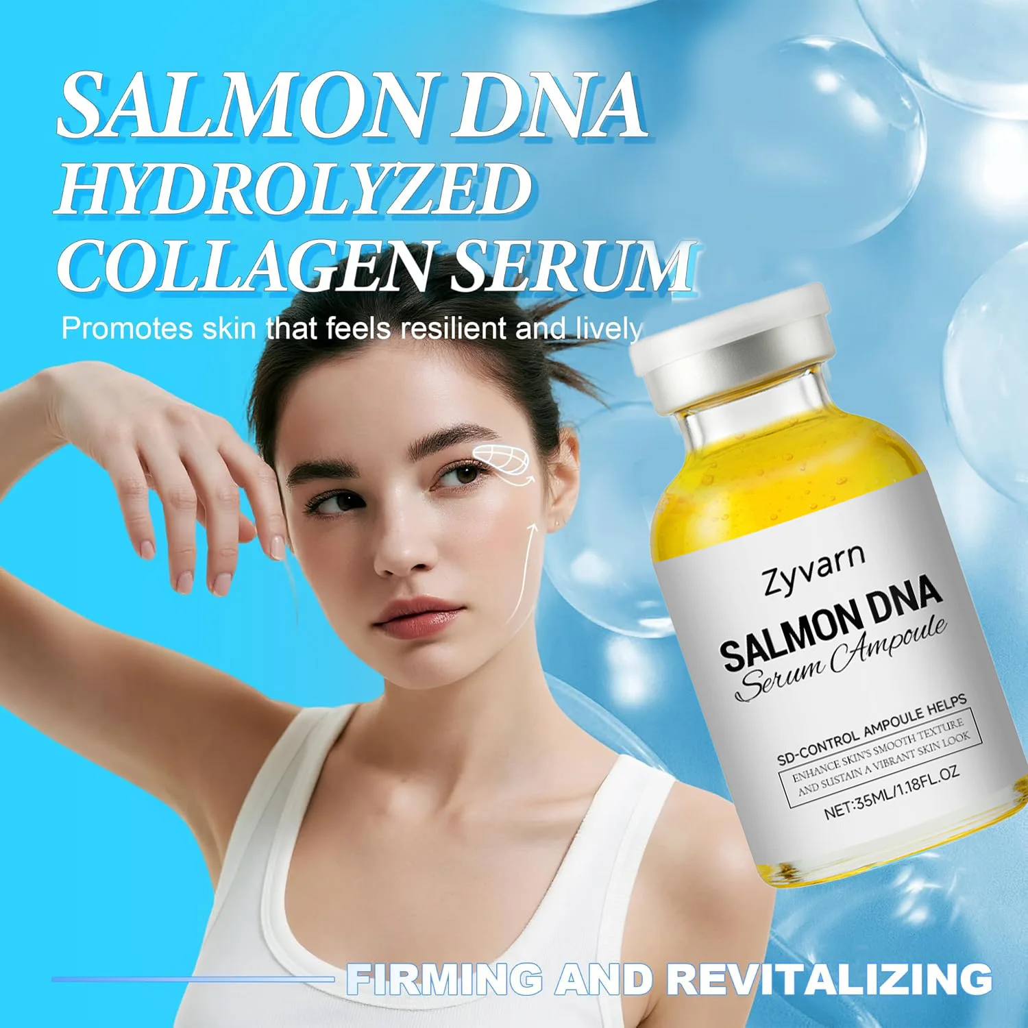 Set Siero in Fiala – Essenza Viso Anti-Età con Cellule Staminali e DNA di Salmone, Idratante e Illuminante, Leviga le Rughe e Migliora la Compattezza - immagine 3