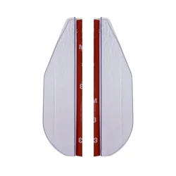 Carbon Fiber Rearview Mirror Rain Eyebrow Sun Visor Shade Protector (2-Pack) (2PCS White)