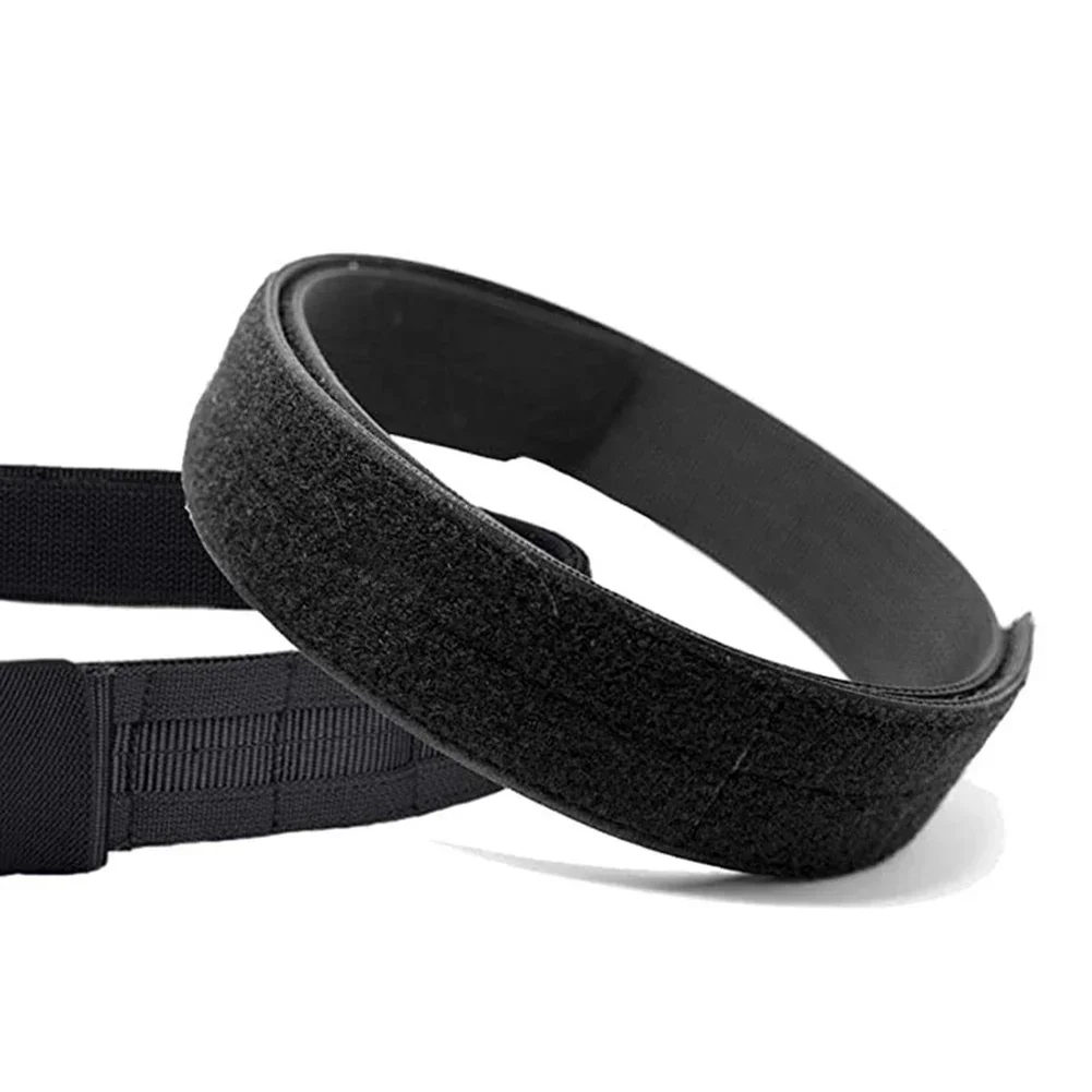 Tactical Double Belt Adjustable For-Velcro Inner And Outer Waist Belts Outdoor Military Hunting Double Layer Training Belt gun accessories belt clips camping equipment