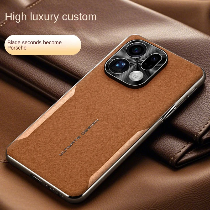 Electroplating Color-Block Leather Shockproof Phone Case with Soft Edge