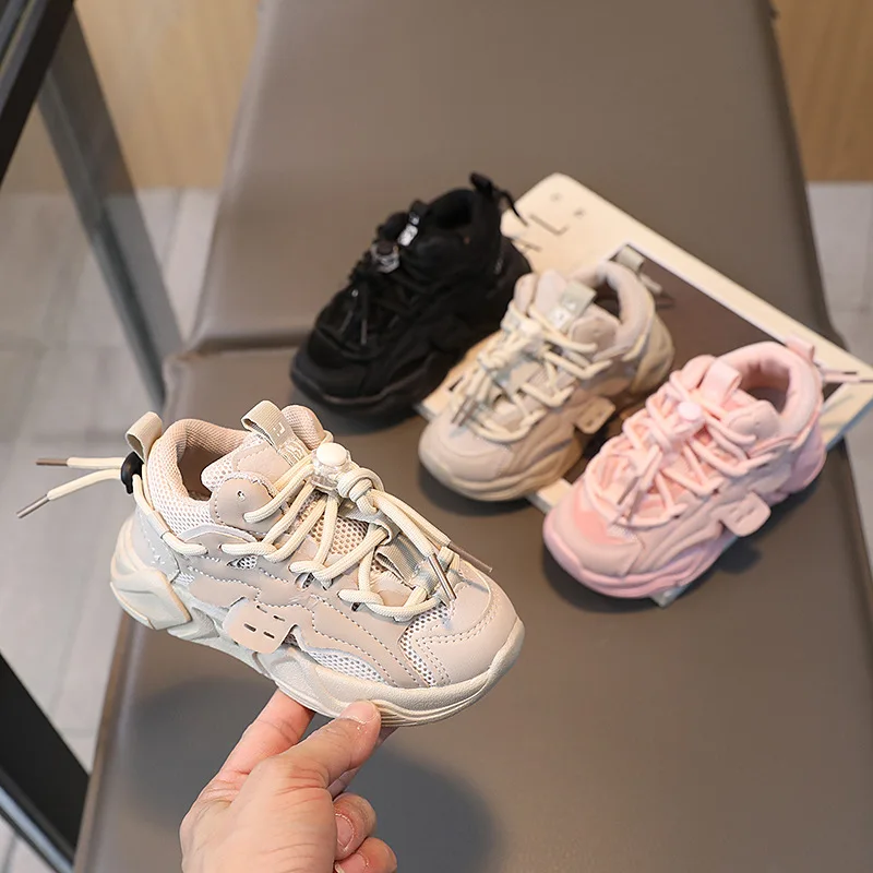 

Spring Autumn Children's Sports Shoes Baby Boys' Breathable Mesh Shoes Sneaker Kids Girls Dad Shoes Kindergarten Running Shoes