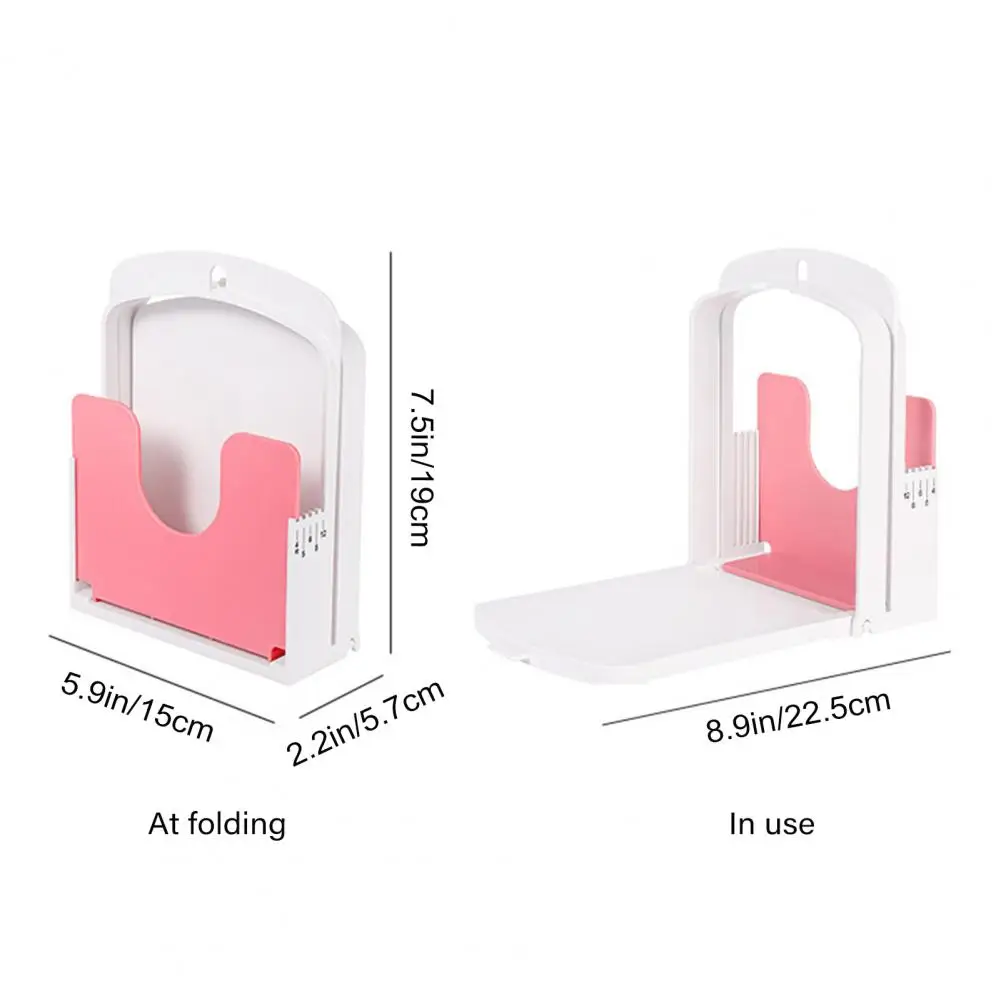 Foldable Bread Slicer Adjustable Bread Slicer Guide for Homemade Breads Cakes Foldable Cutting Tool with Crumb Tray for Precise