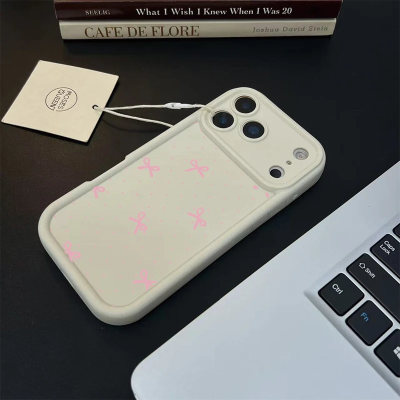 Cartoon Pink Bowknot Soft Case - Cute and Stylish Protective Cover