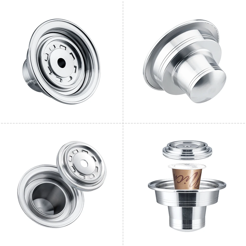 Adattatore Cialde Caffè BENFUCHEN Per Delonghi ENV135 VertuoLine E Nespresso OriginalLine - Argento - Foto 6