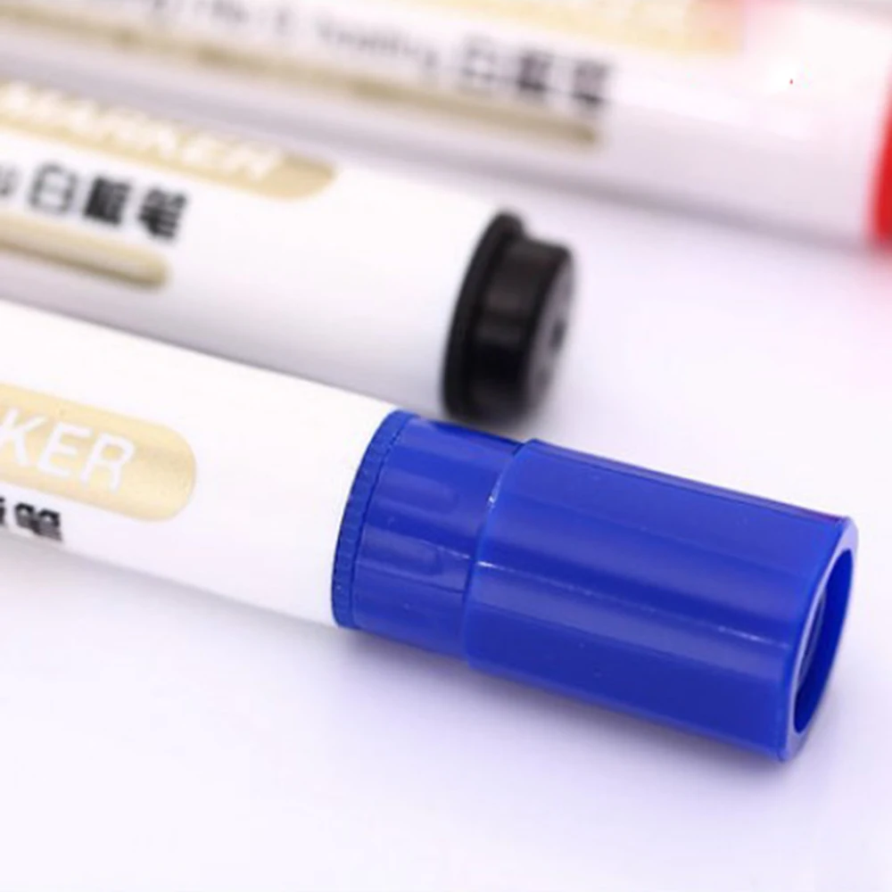 10pcs 1.8mm 3-Color Combined Dry Erase Marker Whiteboard Marker Pen for School Stationery & Office Supply