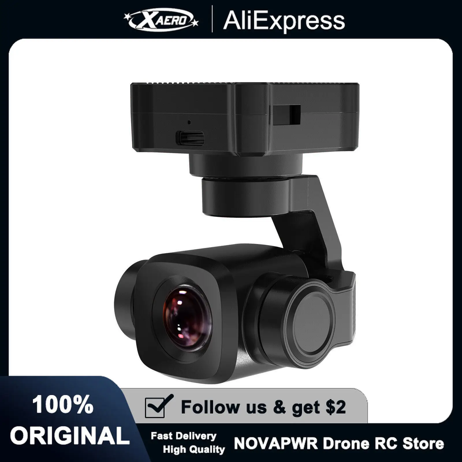 Stabiliserad kamera SIYI A8 Mini 8MP 4K 6x zoom för drönare