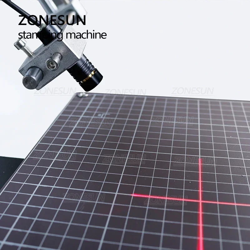 ZONESUN Heat Press Machine Brass Mold Paper Box Leather Plastic Embossing Bronzing Hot Foil Stamping Machine ZS-190