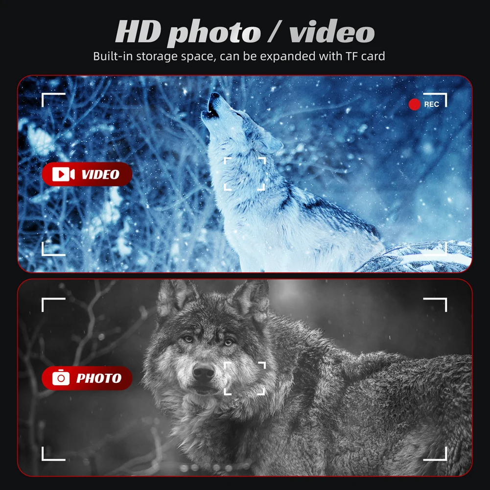 Monocular Telescope 2 Inch Screen Monoculars Scope 800M Night Range Mini Pocket Monocular for Star Watching Bird Watching Hiking