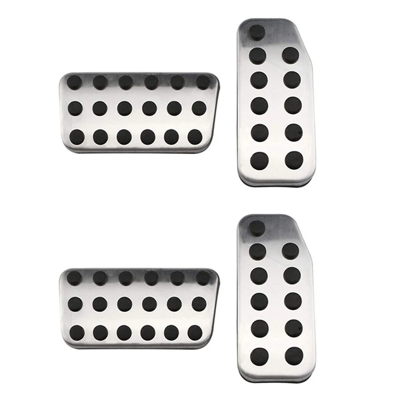 

2X Car Pedals Gas Brake Clutch Accelerator Pedal Pad Plate Cover For Honda CITY 2013 - 2020 Vezel HRV HR-V 2015-2020(AT)