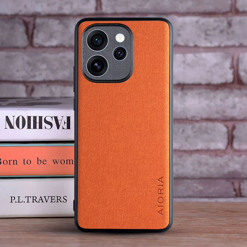Textile Leather Fashion Soft TPU & Hard PC 3-in-1 Case - Coqua Collection
