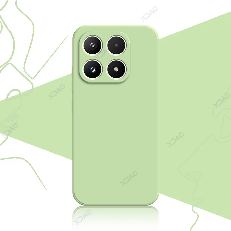 Luxury Liquid Silicone Waterproof Mobile Phone Case - 360° Protection, Soft Square Design