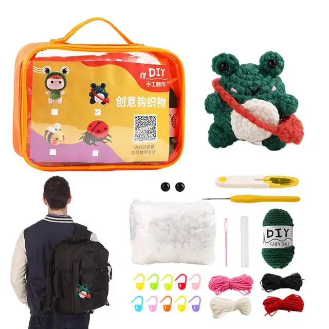 Beginners Woobles Crochet Kit Durable Beginner Crochet Set Knitting Kit  With Succulents And Ladybug DIY Craft Art For Home - AliExpress