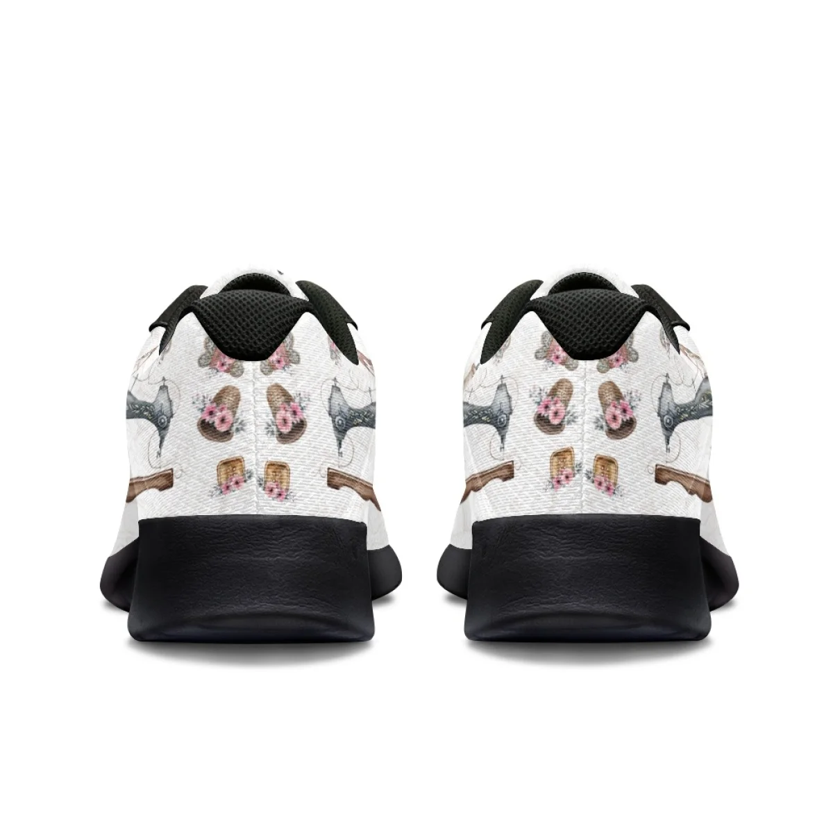 Sewing Machine Flower Pattern Women's Jogging Shoes Cozy Soft Sneaker Durable Gym Teen Sneakers Print On Demand tenis masculino