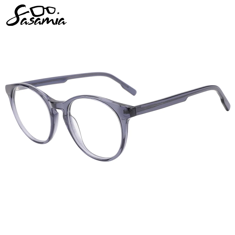 

SASAMIA Женские Очки Ацетат круглые очки Оптические очки по рецепту широкие дужки цвета очки для женщин и женщин WD1413