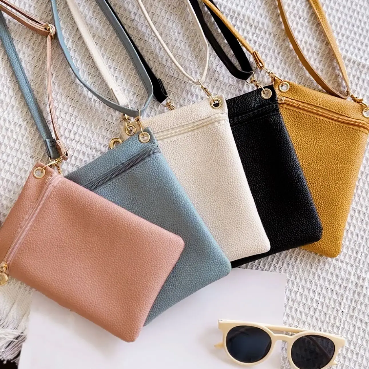 

Fashion Phone Bag Mini Crossbody Bag Litchi Pattern Personalized Sweet Women's Convenient Shoulder Bag Purses and Handbags