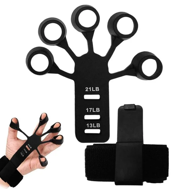 Finger Gripper Flex Gripster Guitar Hand Grip Exerciser Strengthener 6  Resistant Levels Expander Rubber Finger Trainer Elastic - AliExpress