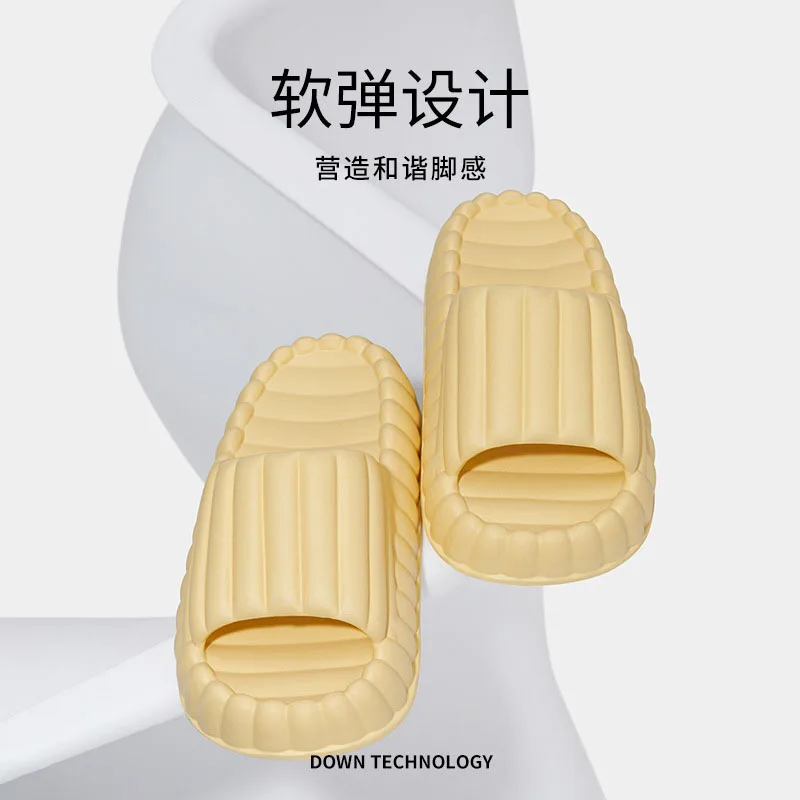 

Summer New Women Slippers Super Soft Thick Sole Sandals EVA Men's Simple Fashion Anti Slip Two Wear Sandals 2023 New Y