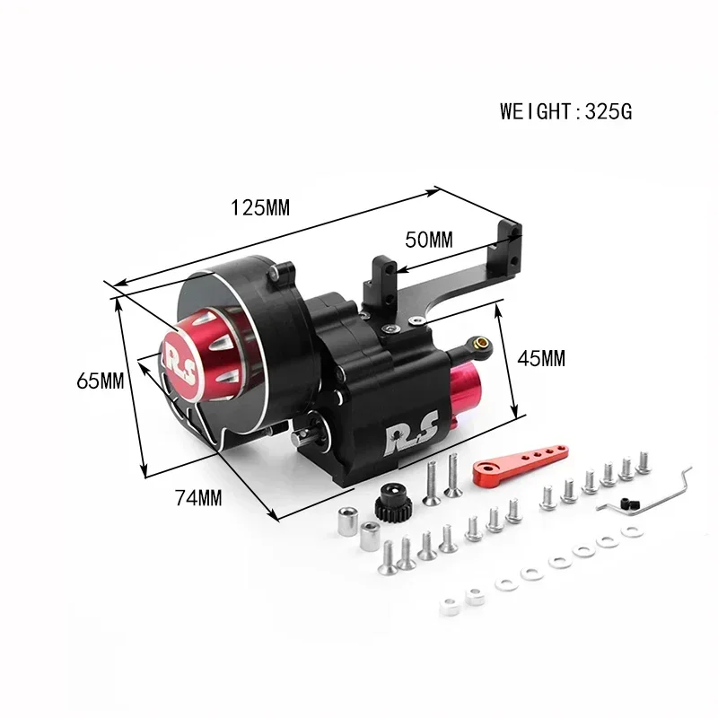 Jingfei 2-Speed Metal Transmission For SCX10 & SCX10 II III - 1/10 RC Crawler Upgrade Parts - View #11