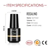 ROSALIND Gel Nail Polish With Nail Lamp Kit for Manicure Nail Art Semi Permanent Gel Varnishes Lacquer Top Base Nail Kit 6