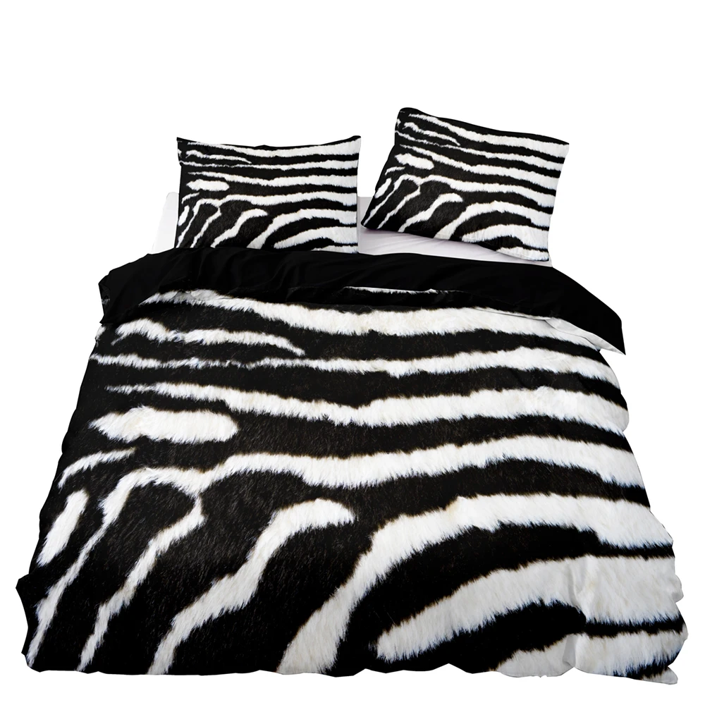 Luxury Style Bedding Set 220x240 Leopard Print Duvet Cover Set With Pillowcase Quilt Cover Bed