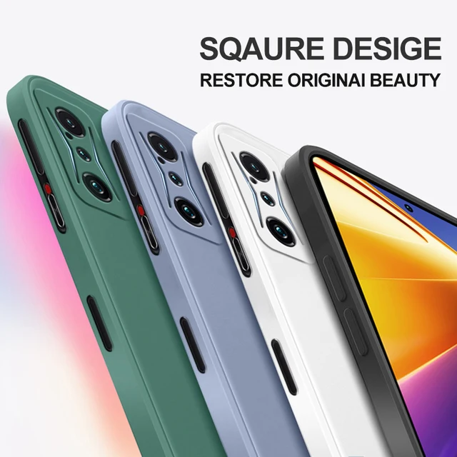 ポコF4 gtポコf 4 gt PocoF4 gtケース高級正方形液状シリコーン電話 