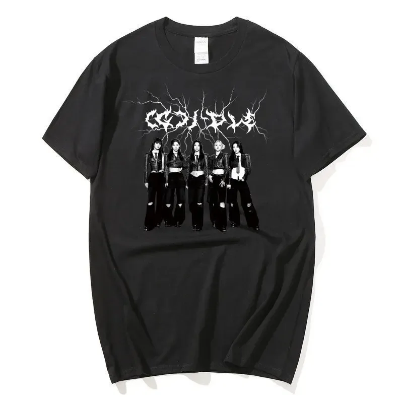 

Men's and Women's Short Sleeve GIDLE T-shirt 100% cotton, T-shirts, Y2K fashion, gothic, kpop G, I-DLE fan clothing, summer 2024