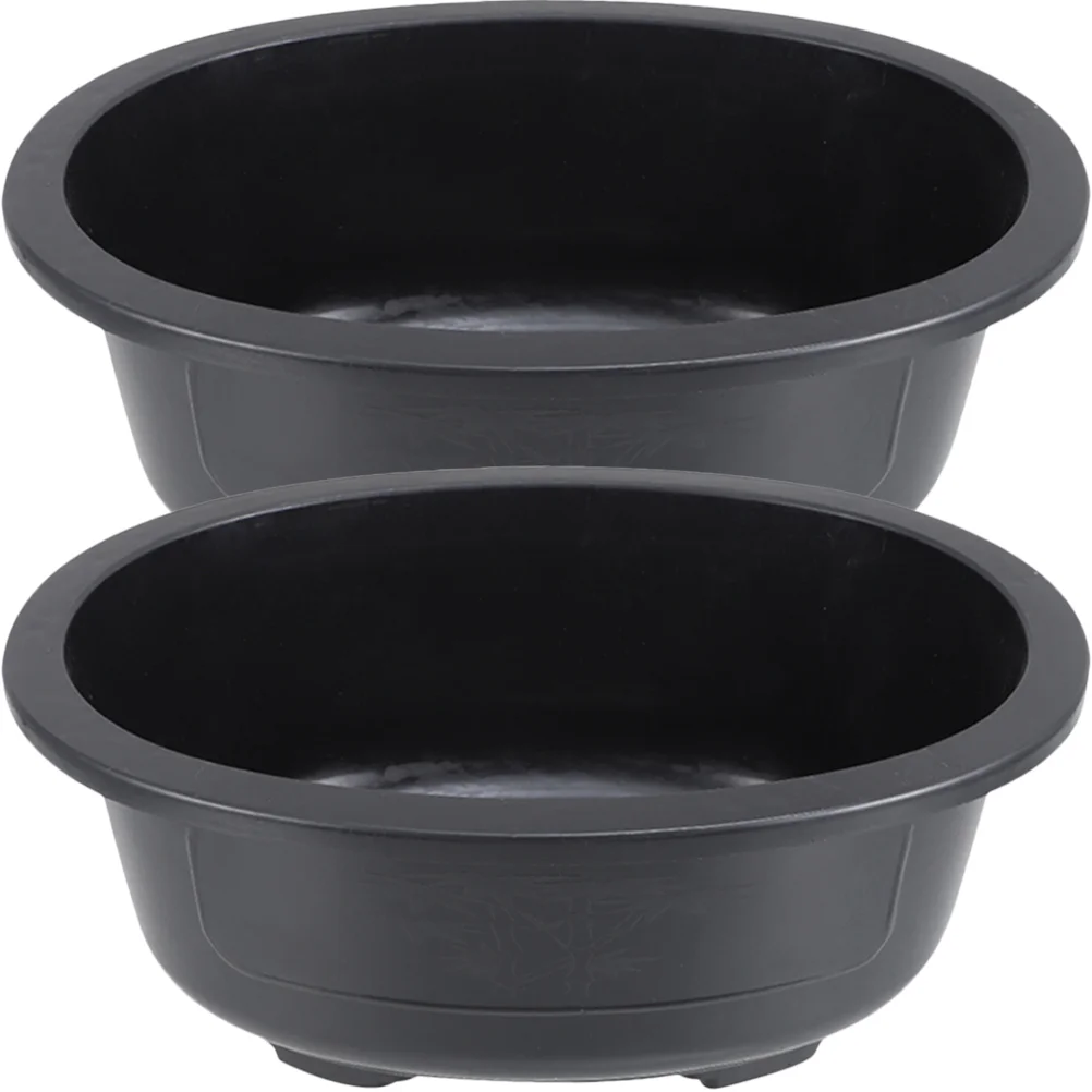 

Home Use Flower Pot Gardening Bonsai Cultivation Pot Oval Large-capacity Flowerpot Square