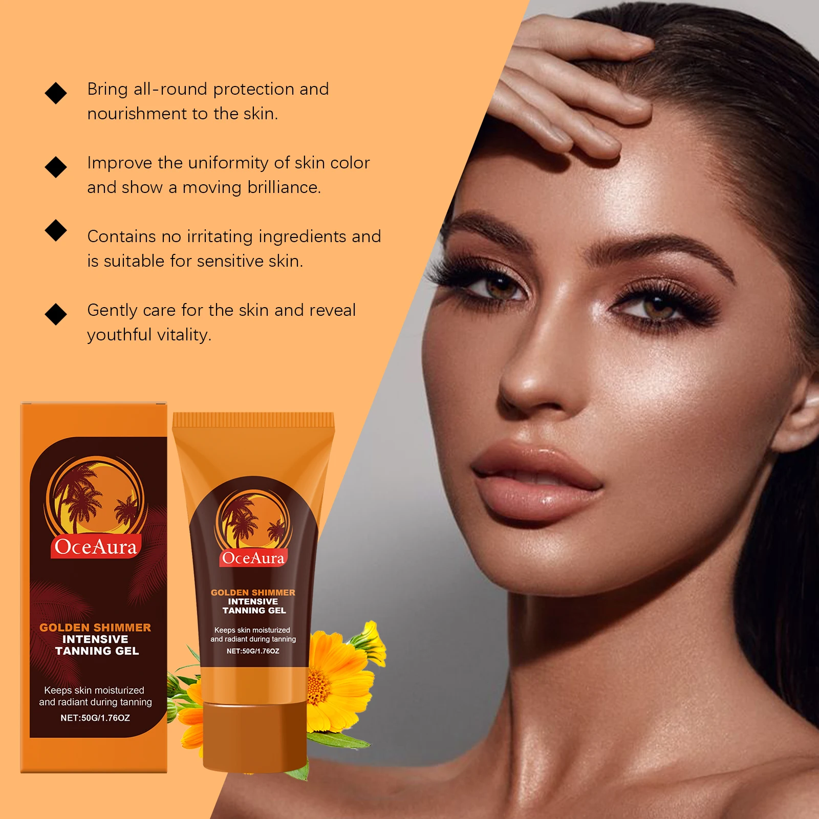 Bronzing Mousse Full Body Self Tanner Lotion Dark Fake Tan Natural Looking Bronzed Glow Moisturizer Set Sunless Tanning Gel Foam
