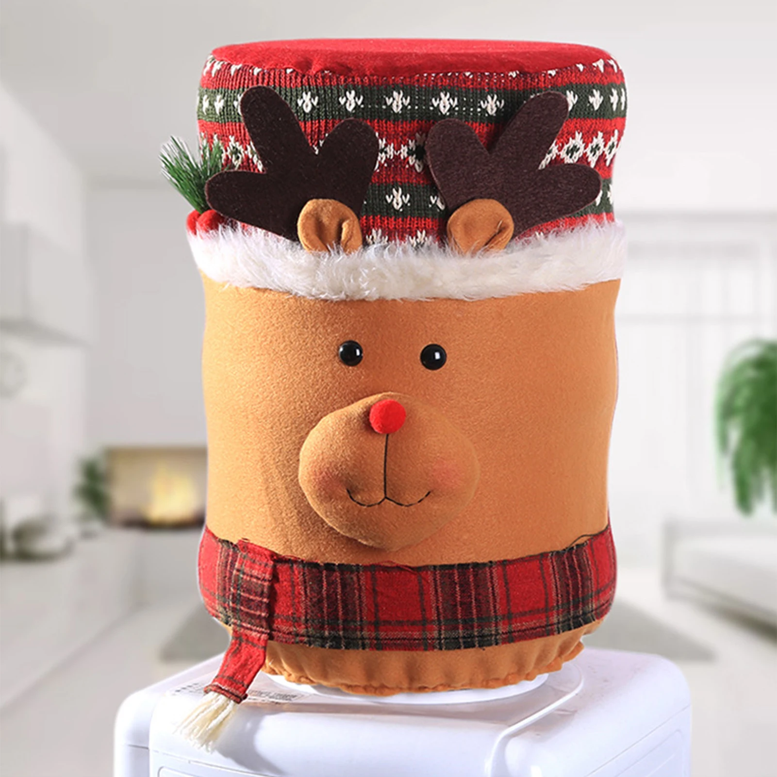 Water Dispenser Cover Water Dispenser Bucket Sleeve Barrel Cover Home Dustproof Durable Protect Dustcover Christmas Decoration