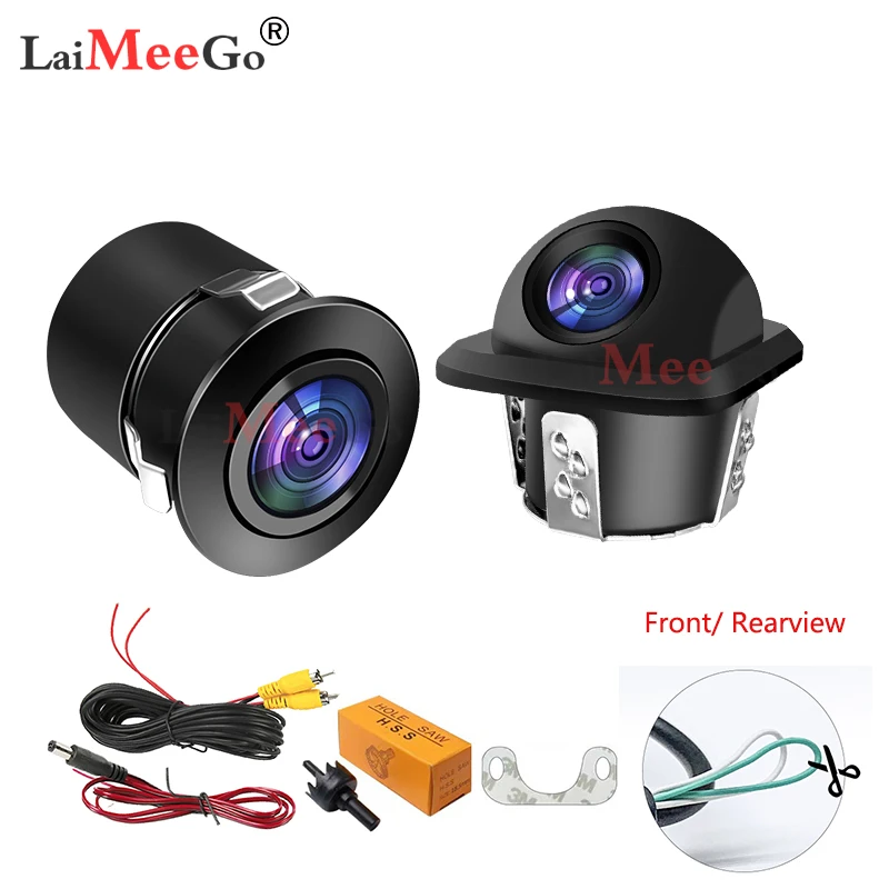 CCD Video System Switch Car Rear view Camera / Front Camera IR LED Reverse Vehicle Security Car Accossories 12V