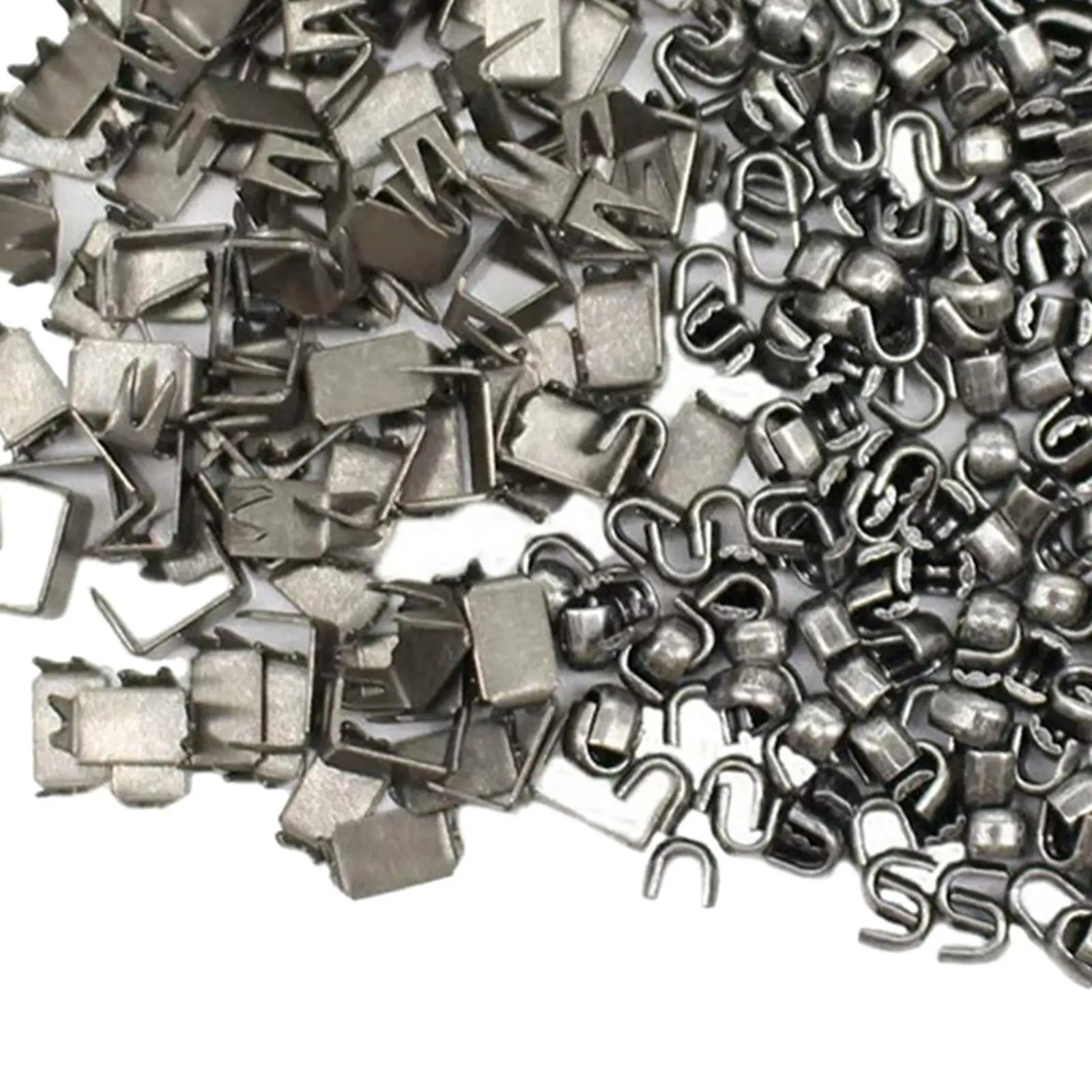 300Pcs Zipper Bottom Fixing Kit, U Shaped Replace Open End Tailor Tools Accessories Repair Metal Zipper Bottom Stop Ends