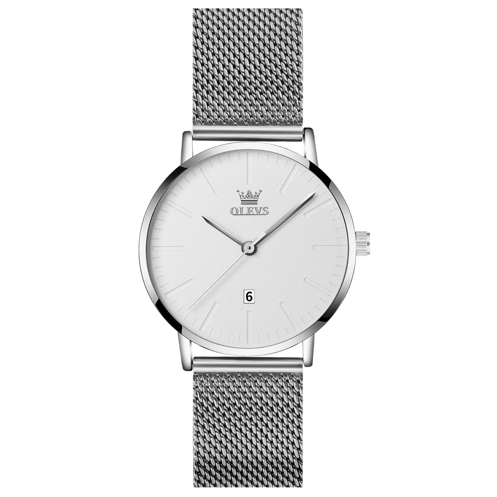 ساعة OLEVS كوارتز رفيعة للغاية للرجال ، ساعة يد ري...