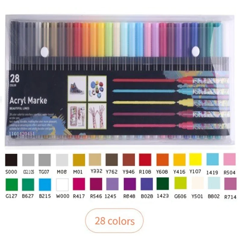 アルミプレート / MARKERプレドリル / AUGMENT（CROC） 12/28 Colors Paint Pen Acrylic Marker for Metal, Wood