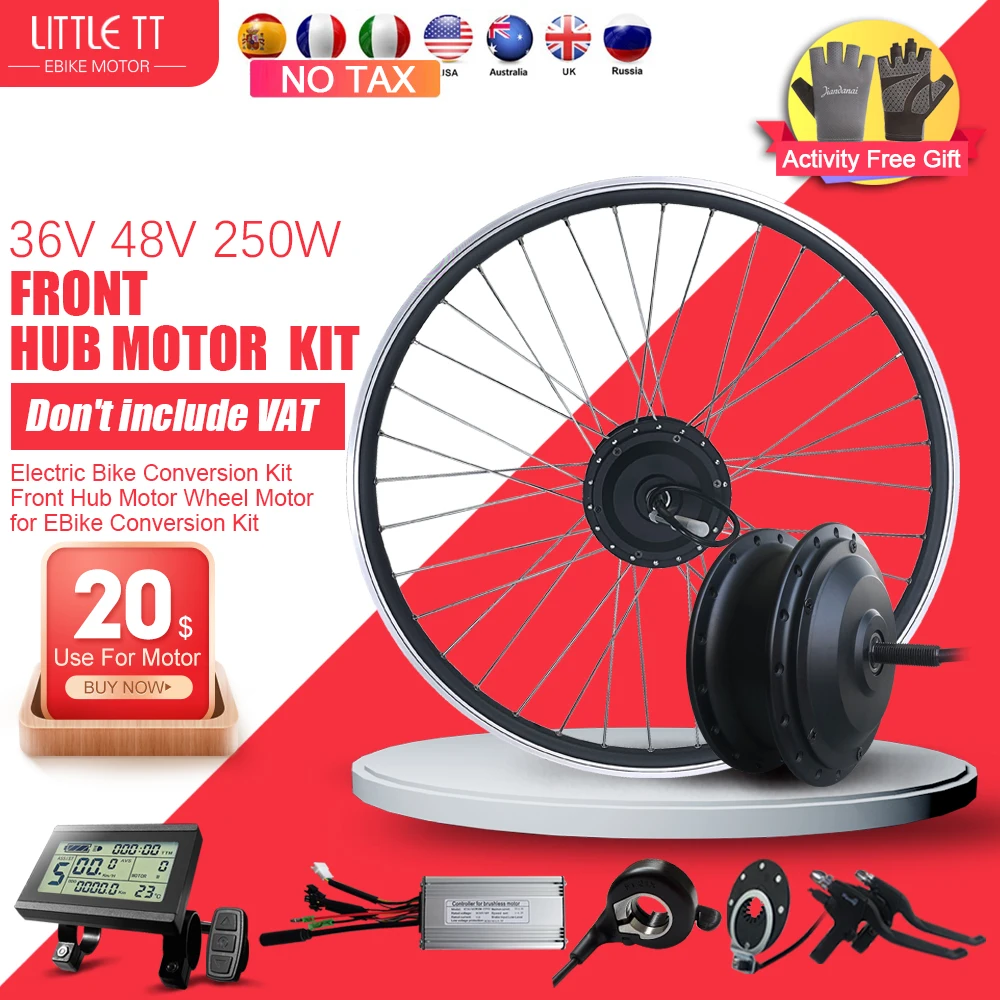EBikeConversionKit1629Inch700C36V48V250WFrontHubmotorWheel