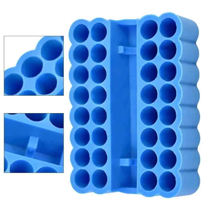 2pcs Bit Holder 32 Holes Bit Hex Shank Organiser Screwdriver Bit Holder Drill For Storage For 6.35MM Shank Storage Box