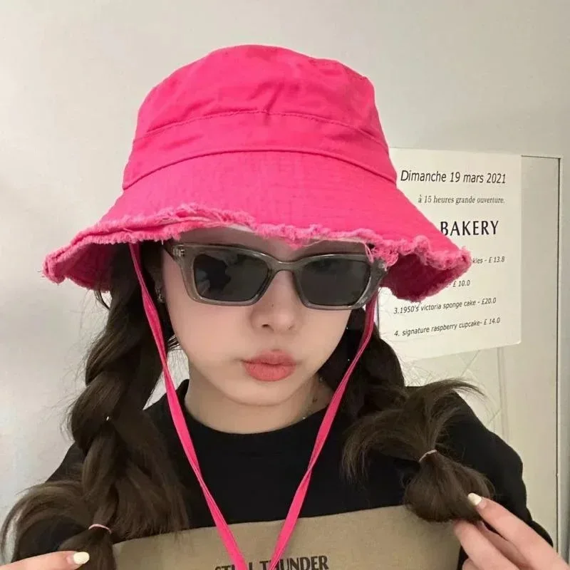 Fashion Fisherman Bucket Hat for Women Foldable Sunscreen