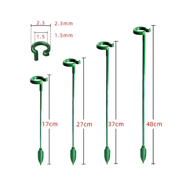1-15PCS Plant Supports Stakes Flower Stand Sticks Reusable Plant Clips Bonsai Fixing Tool Flower Grow Holder Garden Tools 5