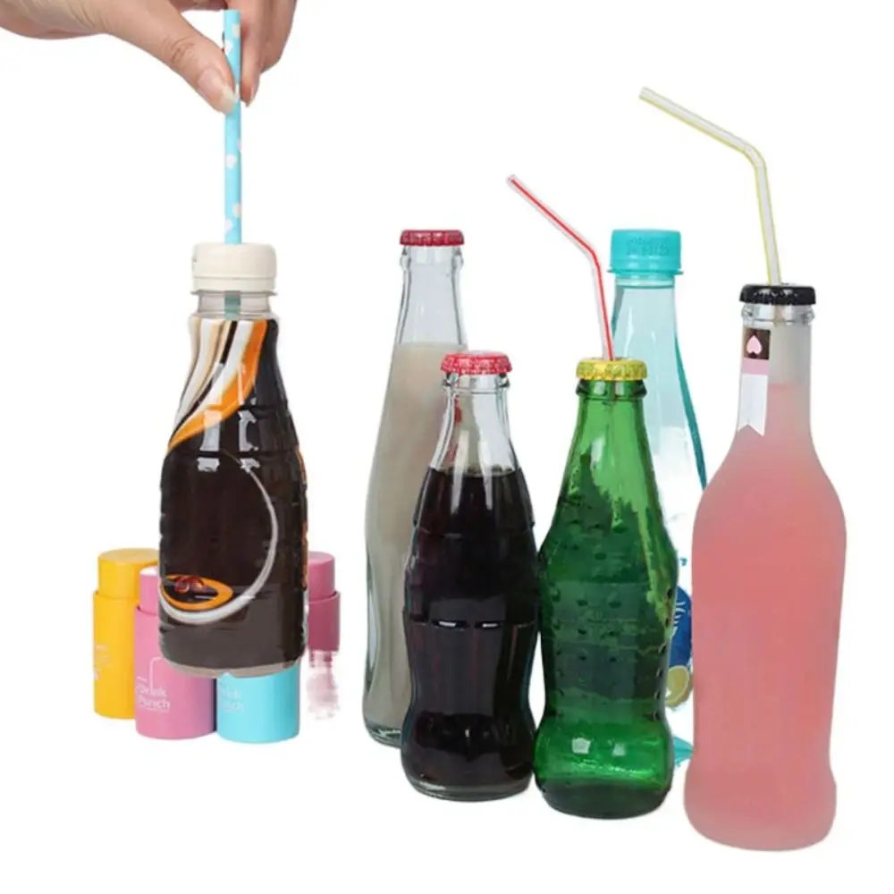 

Cylindrical Drink Punch Plastic Sharp Bottle Cover Hole Punch Labor-saving Pressed Bottle Cap Hole Maker Kids Girls Elders