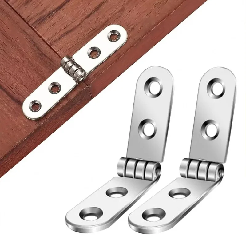 Foldable 180-Degree Flip Top Hinge Set for Furniture and Cabinetry