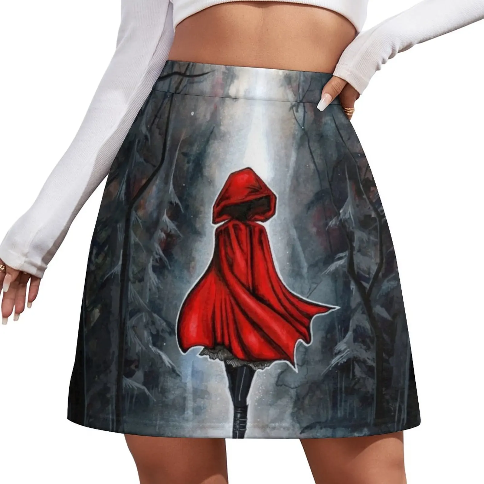 Little Red Riding Hood Mini Skirt night club women women clothing 2023 new arrivals japanese fashion harry nilsson little touch of scmilsson in night 1 cd